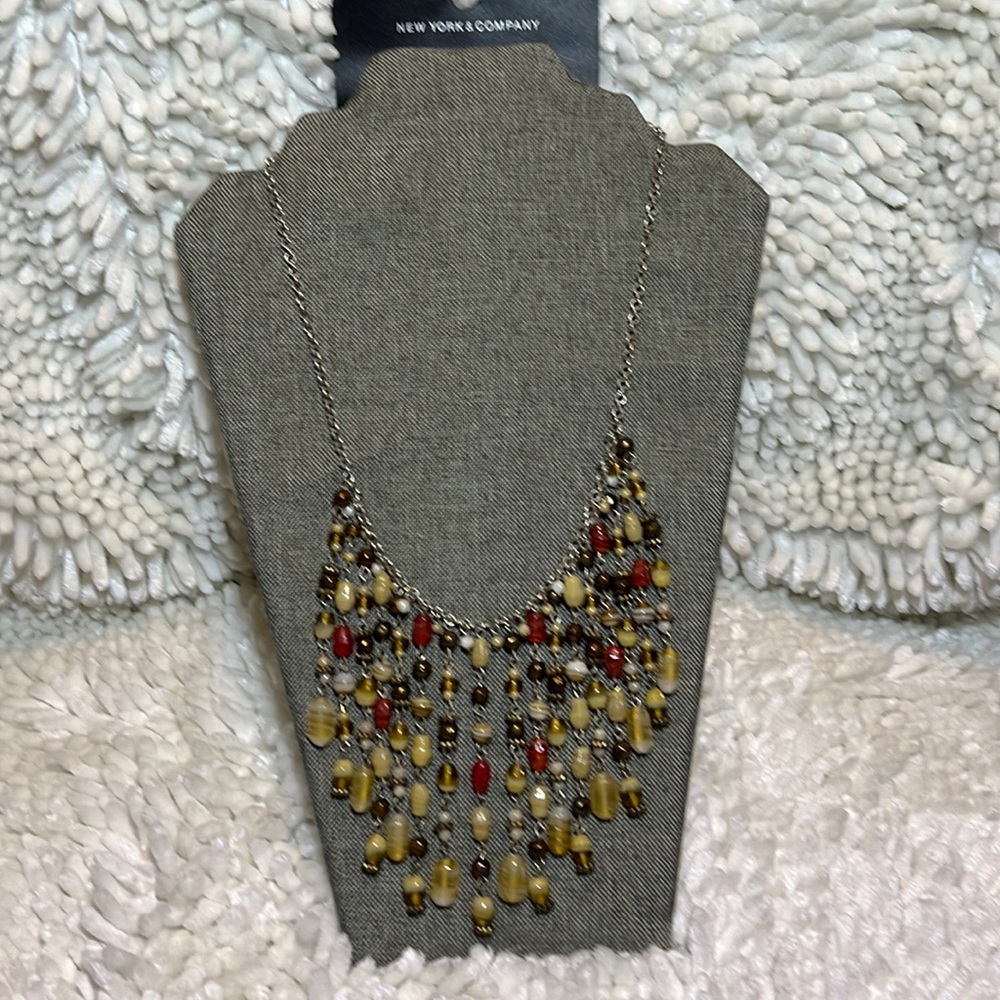 New York & Company Exotic Multi bead Necklace